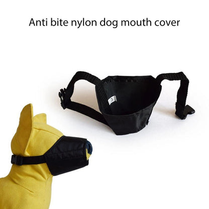 Dog Muzzle - Adjustable Soft Breathable Tribal Nylon Dog Mouth Guard Cover For Small, Medium And Large Dogs, Anti Chewing, Barking & Biting