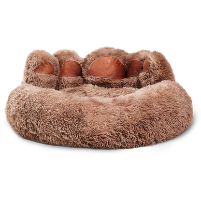 Cute Dog Bear Paw Shape Dog Bed, Dog Beds & Furniture For Small And Medium Dogs, Cozy Plush Cute Cat Beds For Indoor Cats