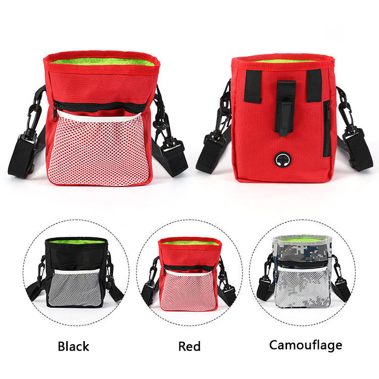 Dog Treat Pouch, Dog Training Treat Pouch For Pet, Dog Treat Pouch For Training Small To Large Dogs, Dog Treat Bag With Waist Belt Shoulder Strap Poop Bag Dispenser