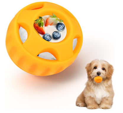 Dog Chew Toys For Puppies And Treat Trays, Long-Lasting Refillable Treat Toys And Silicone, Dog Treat Molds, Reusable, Dishwasher Safe, Suitable For Small And Medium Dogs 10-25 Lbs Toy For Green Ball